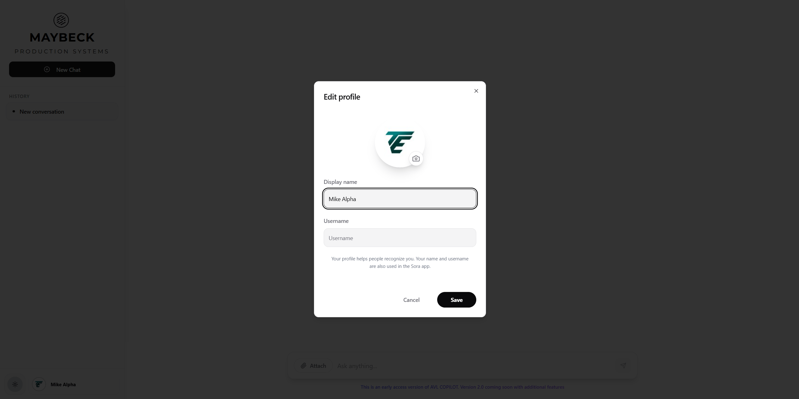 AVL Copilot User Profile